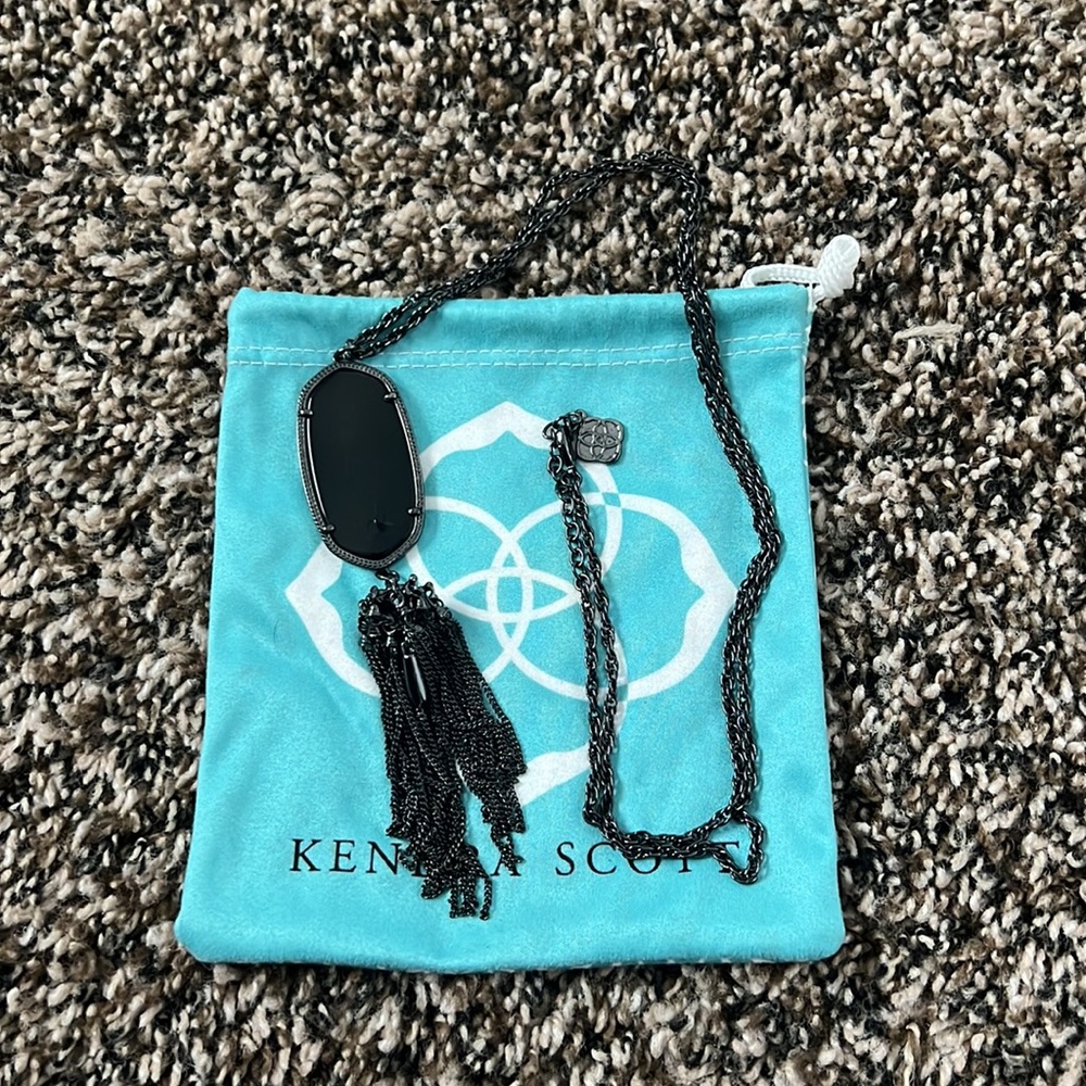 Kendra Scott Rayne necklace - charcoal black